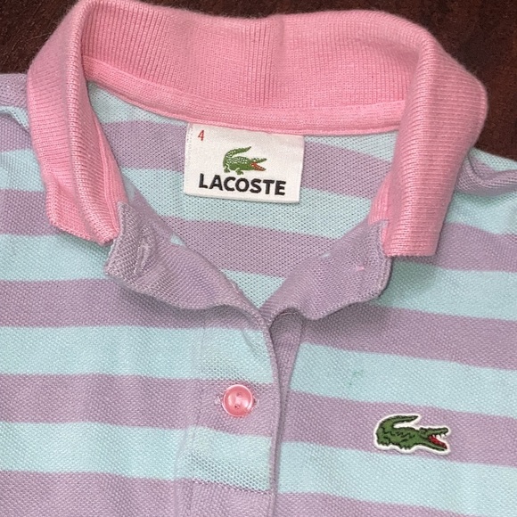 UNISEX Toddler Lacoste polo style shirt - Picture 2 of 2